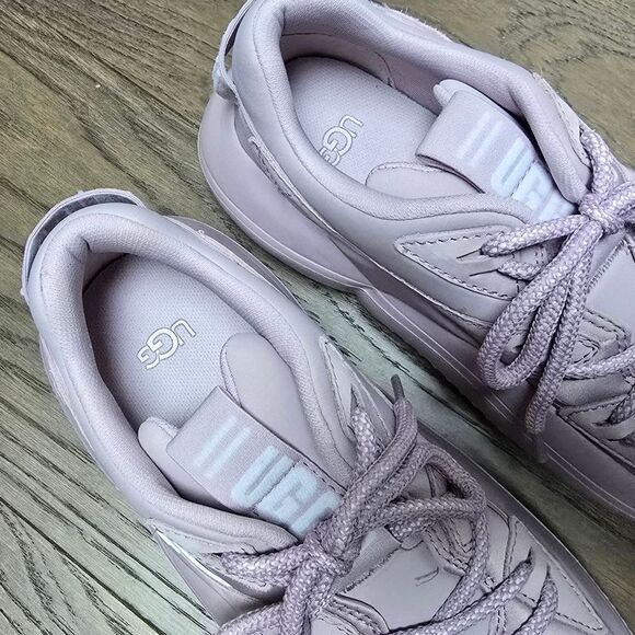 UGG LA Alto Cloud Lace Up Trainer in Rose Pink - Picture 10 of 11